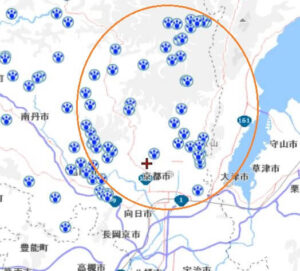 【京都市】熊(クマ)出没マップ・令和5年(2023年)